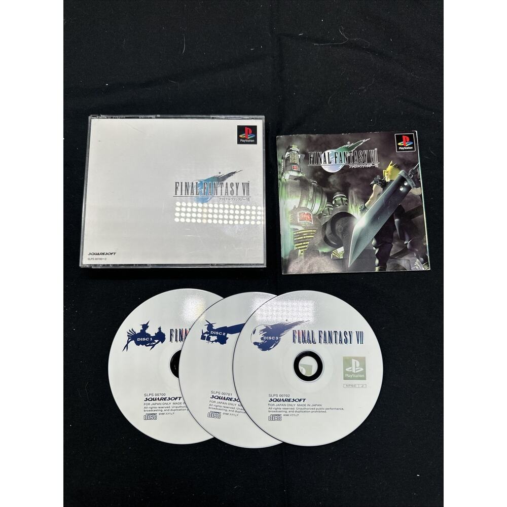 Final Fantasy VII 7 PS1 Playstation 1 Japanese version PS1 NTSC RPG